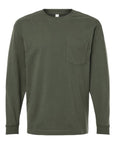 American Apparel Unisex Super Heavyweight Long Sleeve Pocket Tee 9410