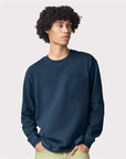 American Apparel Unisex Super Heavyweight Long Sleeve Pocket Tee 9410