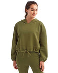 TriDri Women's Cropped Maria Hooded Sweatshirt TD085