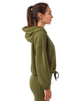 TriDri Women's Cropped Maria Hooded Sweatshirt TD085