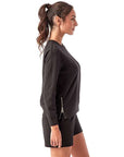 TriDri Women's Billie Side-Zip Crewneck Sweatshirt TD600