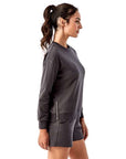 TriDri Women's Billie Side-Zip Crewneck Sweatshirt TD600