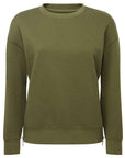 TriDri Women's Billie Side-Zip Crewneck Sweatshirt TD600