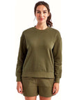 TriDri Women's Billie Side-Zip Crewneck Sweatshirt TD600