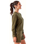 TriDri Women's Billie Side-Zip Crewneck Sweatshirt TD600