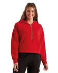 TriDri Women's Alice Half-Zip Hooded Sweatshirt TD077
