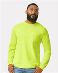 Gildan Unisex Ultra Cotton® Long Sleeve Pocket T-Shirt 2410