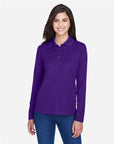 CORE365 Women's Pinnacle Performance Long Sleeve Piqué Polo 78192