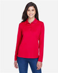 CORE365 Women's Pinnacle Performance Long Sleeve Piqué Polo 78192