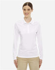 CORE365 Women's Pinnacle Performance Long Sleeve Piqué Polo 78192