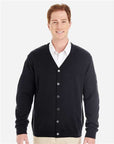 Harriton Men's Pilbloc™ V-Neck Button Cardigan Sweater M425
