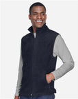 Harriton Unisex Fleece Full-Zip Vest M985