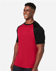 Team 365 Unisex Zone Colorblock Raglan T-Shirt TT62