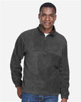 Harriton Men's Fleece Quarter-Zip Pullover M980