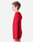 Team 365 Youth Zone Performance Hooded Long Sleeve T-Shirt TT41Y
