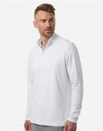 Adidas Men's Textured Stripe Quarter-Zip Pullover A708
