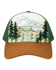 LOCALE Printed Five-Panel Trucker Cap 5PTKR