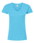 Tultex Women's Fine Jersey V-Neck T-Shirt 214