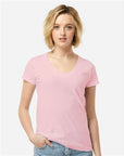 Tultex Women's Fine Jersey V-Neck T-Shirt 214