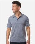 Team 365 Men's Relay Heathered Stripe Polo TT125