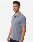 Team 365 Men's Relay Heathered Stripe Polo TT125