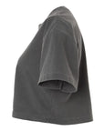 American Apparel Women's Heavyweight Cotton Garment-Dyed Boxy Cropped Tee 1302GD