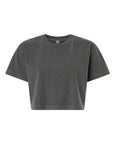 American Apparel Women's Heavyweight Cotton Garment-Dyed Boxy Cropped Tee 1302GD