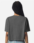 American Apparel Women's Heavyweight Cotton Garment-Dyed Boxy Cropped Tee 1302GD