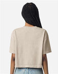 American Apparel Women's Heavyweight Cotton Garment-Dyed Boxy Cropped Tee 1302GD
