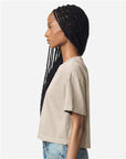 American Apparel Women's Heavyweight Cotton Garment-Dyed Boxy Cropped Tee 1302GD