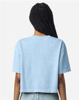 American Apparel Women's Heavyweight Cotton Garment-Dyed Boxy Cropped Tee 1302GD