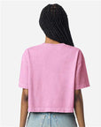 American Apparel Women's Heavyweight Cotton Garment-Dyed Boxy Cropped Tee 1302GD