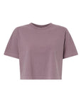 American Apparel Women's Heavyweight Cotton Garment-Dyed Boxy Cropped Tee 1302GD