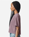 American Apparel Women's Heavyweight Cotton Garment-Dyed Boxy Cropped Tee 1302GD