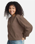 Comfort Colors Women's Garment-Dyed Mid-Length Crewneck Sweatshirt 1566L