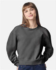 Comfort Colors Women's Garment-Dyed Mid-Length Crewneck Sweatshirt 1566L