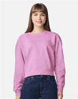 Comfort Colors Women's Garment-Dyed Mid-Length Crewneck Sweatshirt 1566L