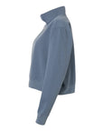Comfort Colors Women's Garment-Dyed Mid-Length Quarter-Zip Sweatshirt 1580L