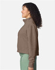 Comfort Colors Women's Garment-Dyed Mid-Length Quarter-Zip Sweatshirt 1580L