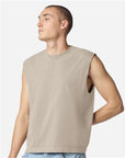 American Apparel Unisex Heavyweight Cotton Garment-Dyed Mid-Length Muscle Tee 207GD