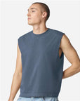 American Apparel Unisex Heavyweight Cotton Garment-Dyed Mid-Length Muscle Tee 207GD