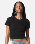 American Apparel Women's Baby Rib Cropped Tee BR210