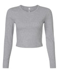 American Apparel Women's Baby Rib Long Sleeve Cropped Tee BR2107