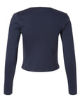 American Apparel Women's Baby Rib Long Sleeve Cropped Tee BR2107