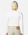 American Apparel Women's Baby Rib Long Sleeve Cropped Tee BR2107