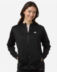 Adidas Women's Game & Go Fleece Full-Zip Hooded Sweatshirt AT209