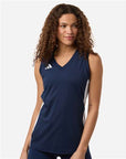 Adidas Women's Quickset V-Neck Sleeveless Jersey AT120