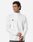 Adidas Men's 3-Stripes Quarter-Zip Pullover AT400