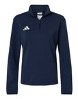 Adidas Women's 3-Stripes Quarter-Zip Pullover AT401