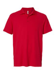 Team 365 Men's Topspin Stretch Grid Textured Polo TT130